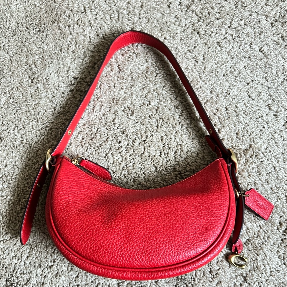 Coach Red Crescent Shoulder Bag